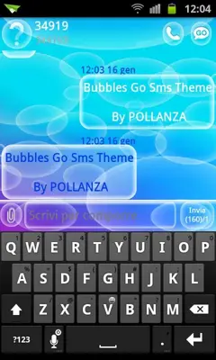 GOSMS Bubbles android App screenshot 2